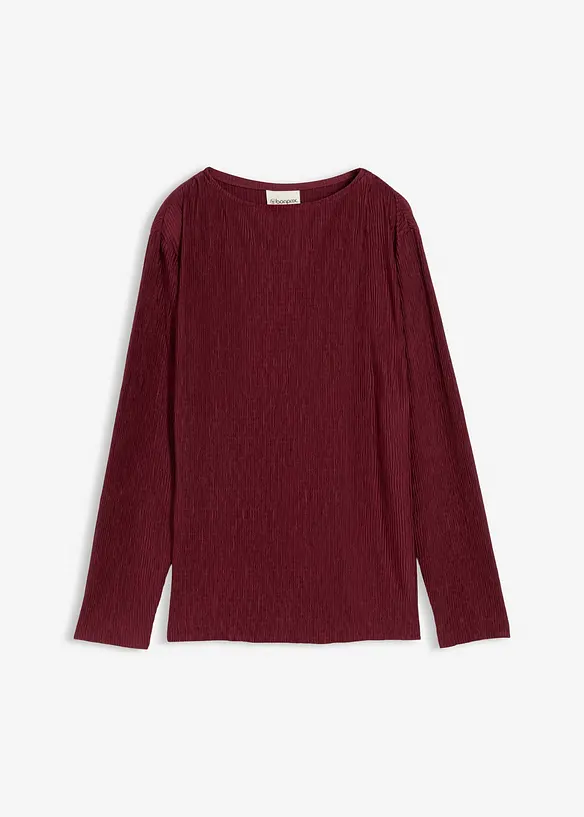 Langarmshirt mit Struktureffekt, bonprix