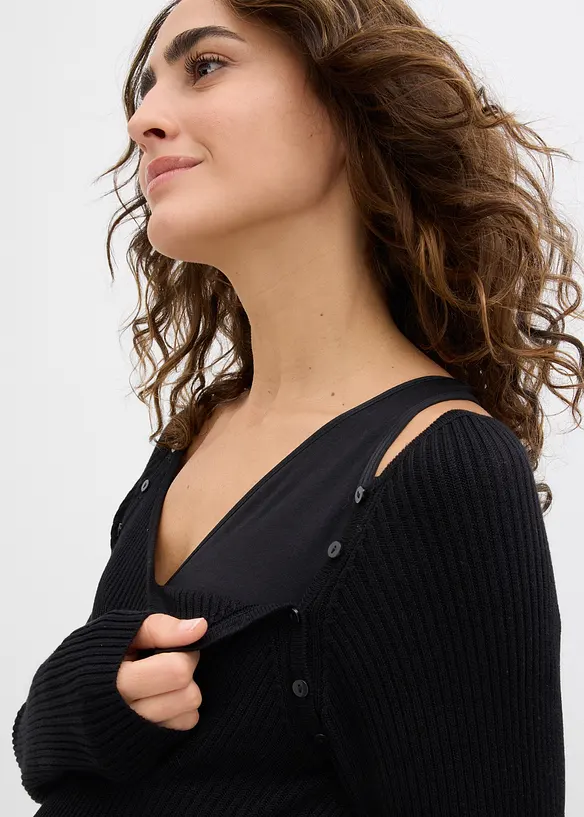 Umstands- und Stillkleid aus Strick, bonprix