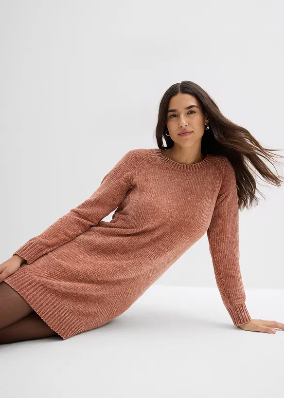 Oversize-Kleid in Strick, bonprix