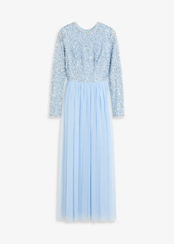 Maxikleid mit Paillettenstickerei, bonprix