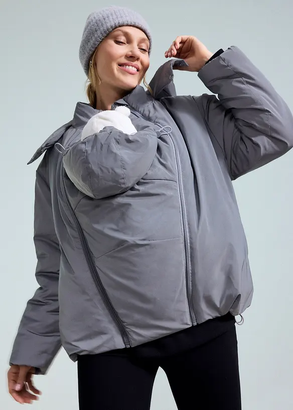 3-in-1 Reflektierende Umstandsjacke mit Trage- und Schwangerschaftseinsatz, bonprix