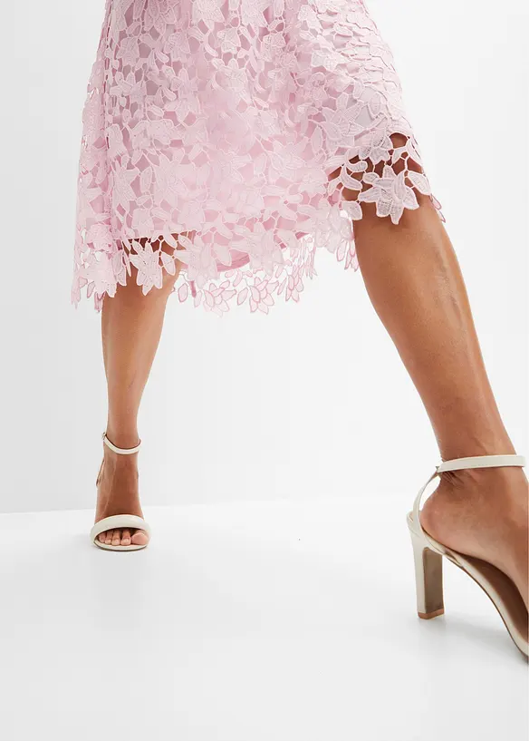 Spitzenkleid mit H&auml;keleinsatz, bonprix