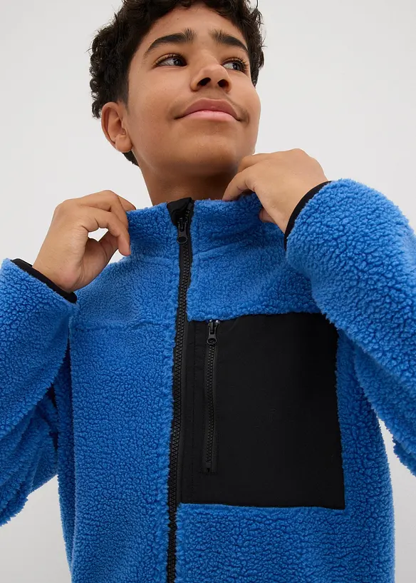 Teddy-Fleece Jacke, bonprix