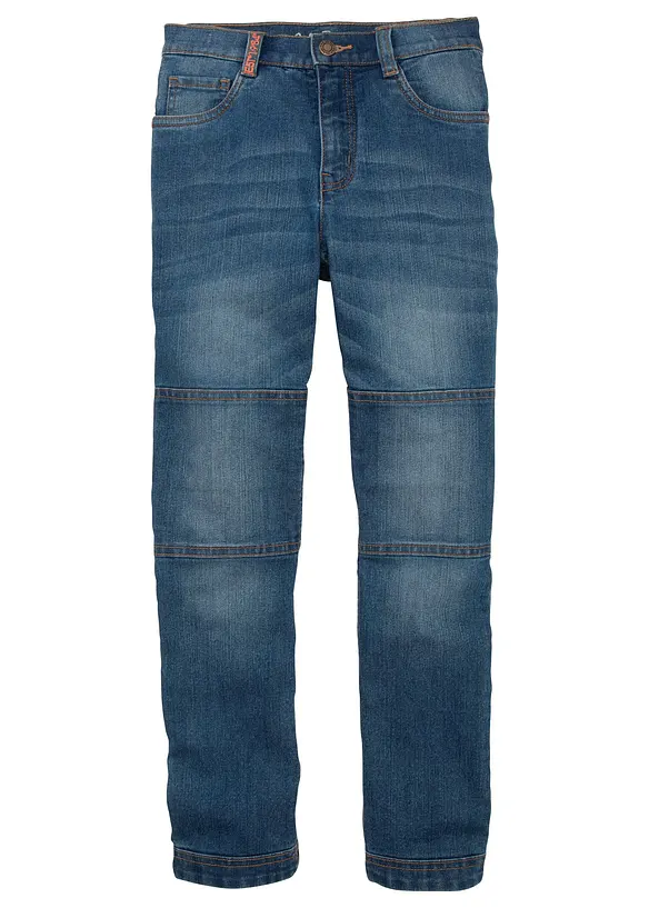 Jean extensible Regular et droit avec genoux renforcés, bonprix
