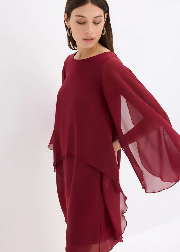 Minikleid aus feinem Chiffon, bonprix