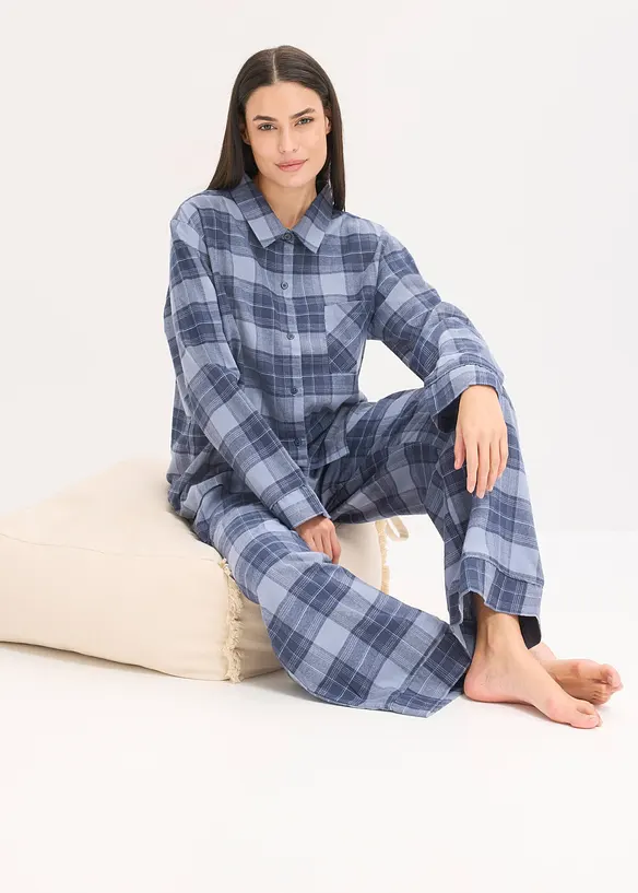 Gewebter Flanell Pyjama, bonprix