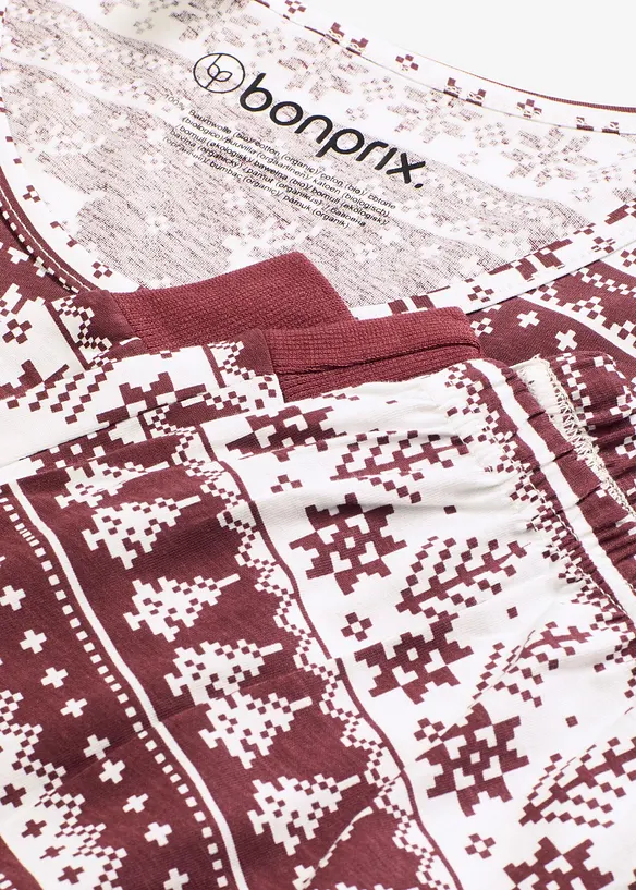 Pyjama aus reiner Bio-Baumwolle, bonprix