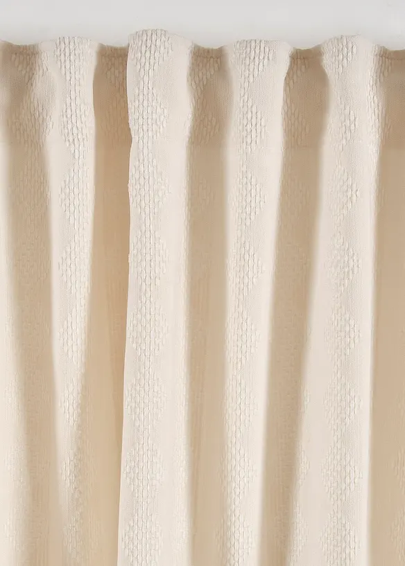 Blickdichter Vorhang aus weichem Chenille (1er Pack), bonprix