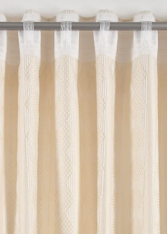 Blickdichter Vorhang aus weichem Chenille (1er Pack), bonprix