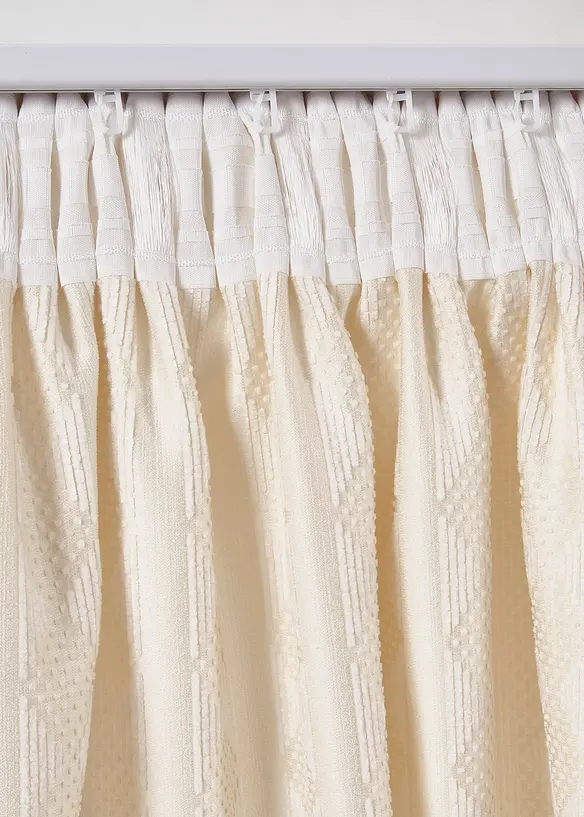 Blickdichter Vorhang aus weichem Chenille (1er Pack), bonprix