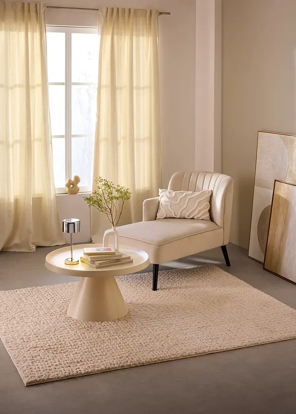 Blickdichter Vorhang aus weichem Chenille (1er Pack), bonprix