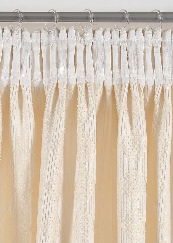 Blickdichter Vorhang aus weichem Chenille (1er Pack), bonprix
