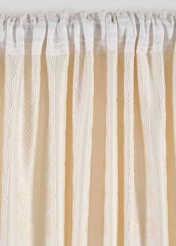 Blickdichter Vorhang aus weichem Chenille (1er Pack), bonprix