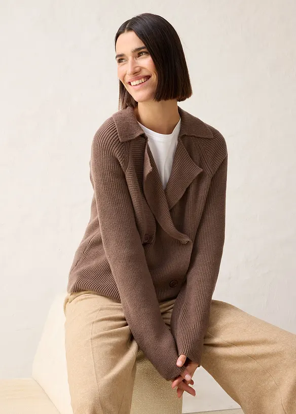 Strickjacke mit Wolle, bonprix