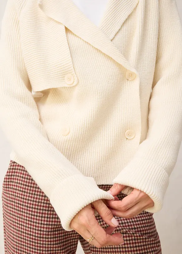 Strickjacke mit Wolle, bonprix