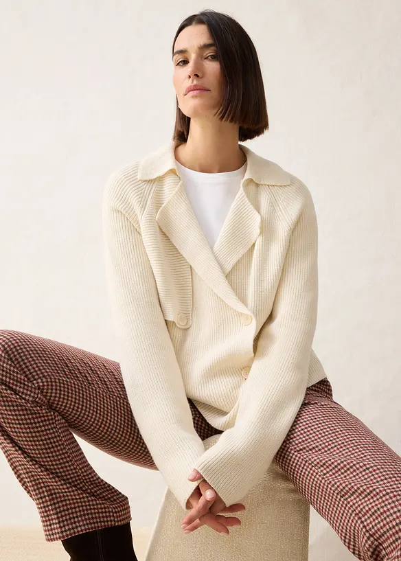 Strickjacke mit Wolle, bonprix