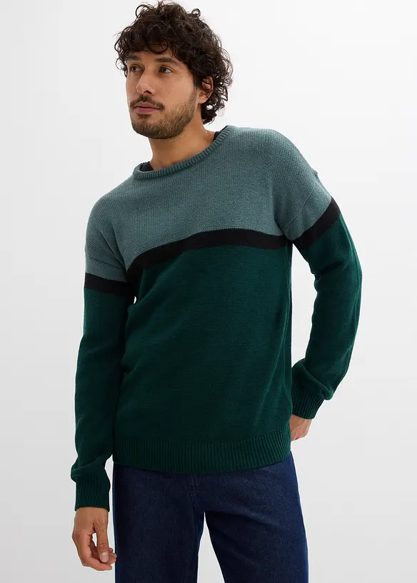 Pull à col rond facile d'entretien, bonprix