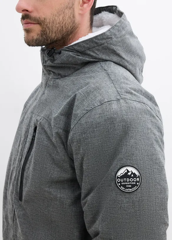 Parka fonctionnelle outdoor avec polaire peluche, bonprix