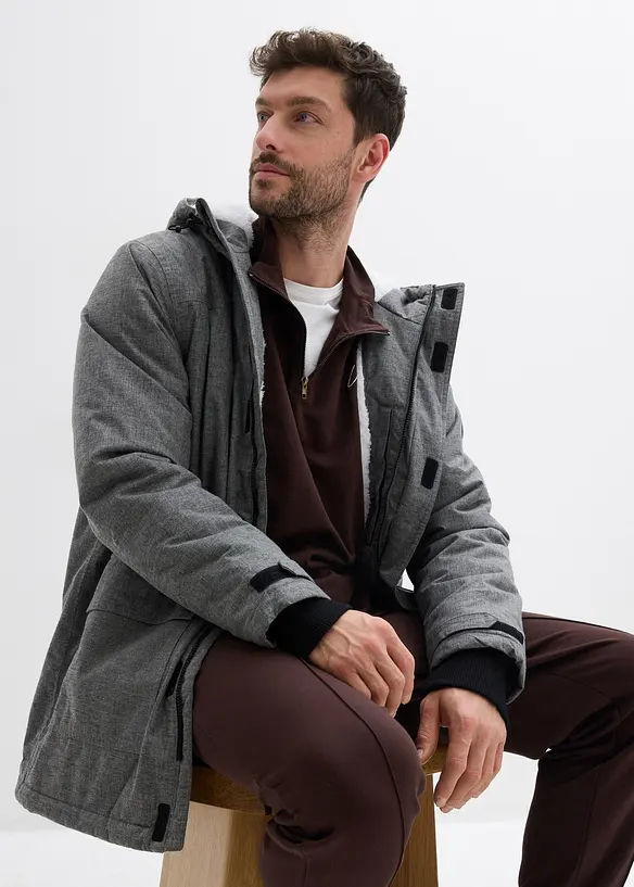Parka fonctionnelle outdoor avec polaire peluche, bonprix