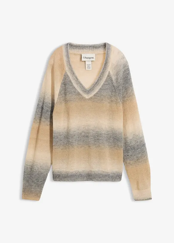 Pull en laine mélangée avec fil lurex, bonprix