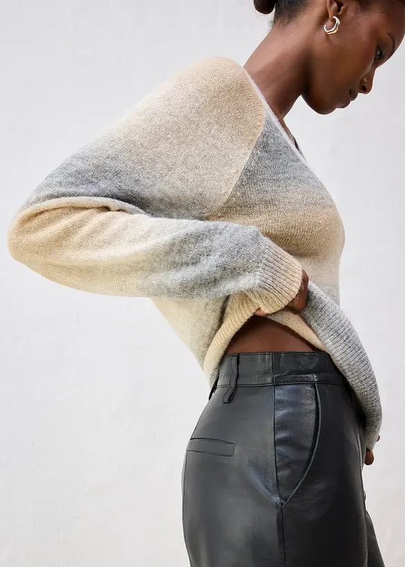 Pull en laine mélangée avec fil lurex, bonprix