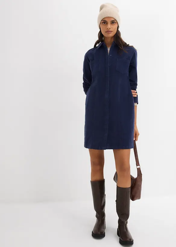 Figurbetontes Cordkleid, bonprix