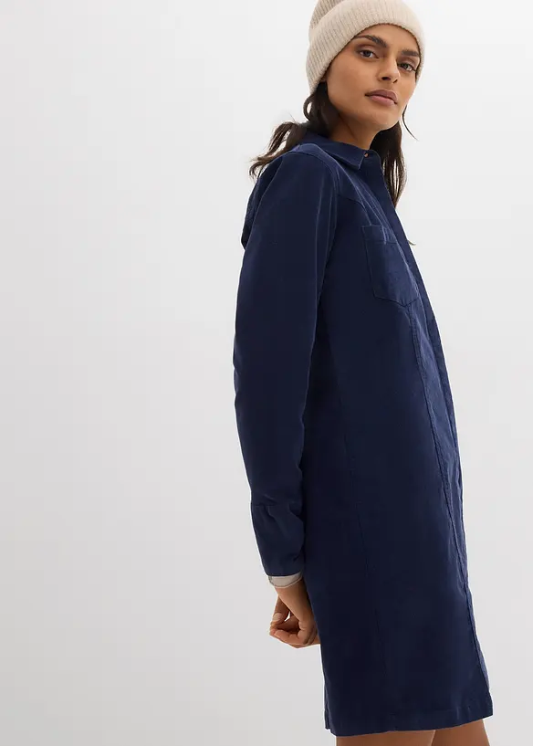 Figurbetontes Cordkleid, bonprix
