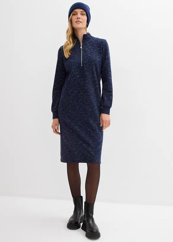 Robe sweat à col camionneur, bonprix