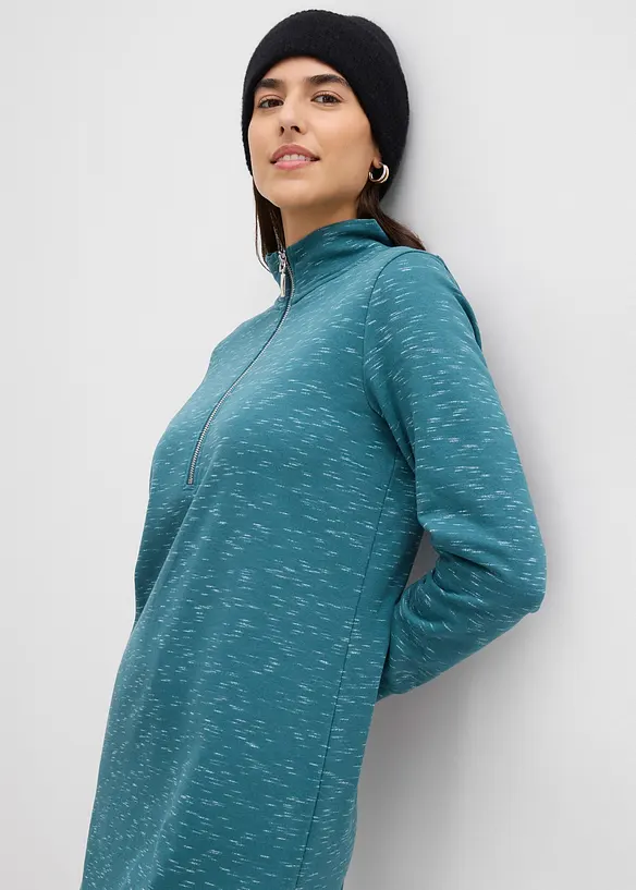 Robe sweat à col camionneur, bonprix