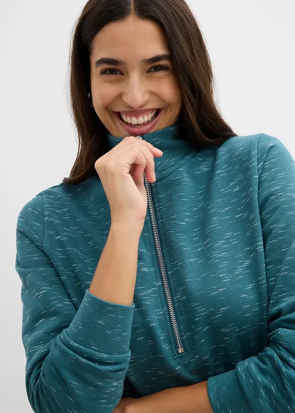 Robe sweat à col camionneur, bonprix