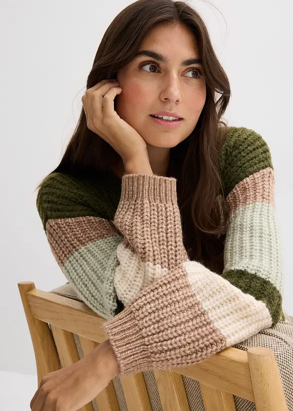 Grobstrickjacke mit Farbverlauf, bonprix