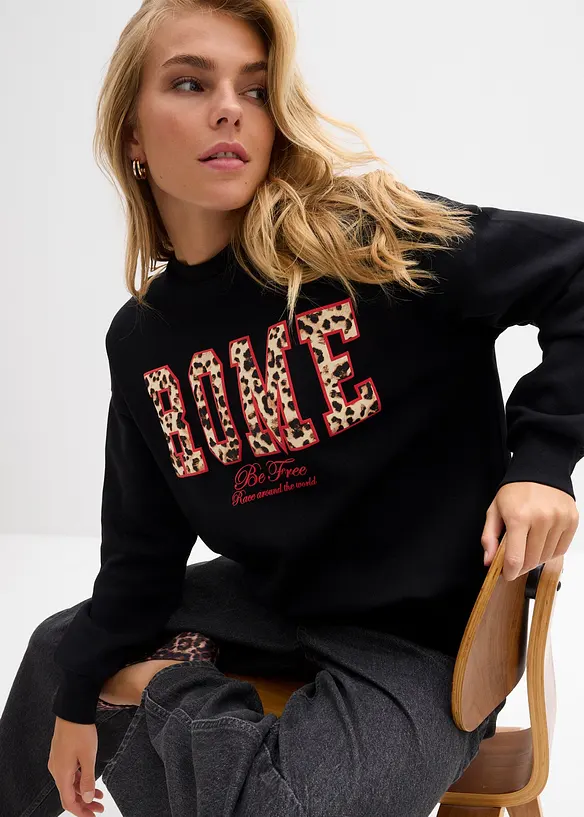 Oversize-Sweatshirt aus reiner Bio-Baumwolle, bonprix