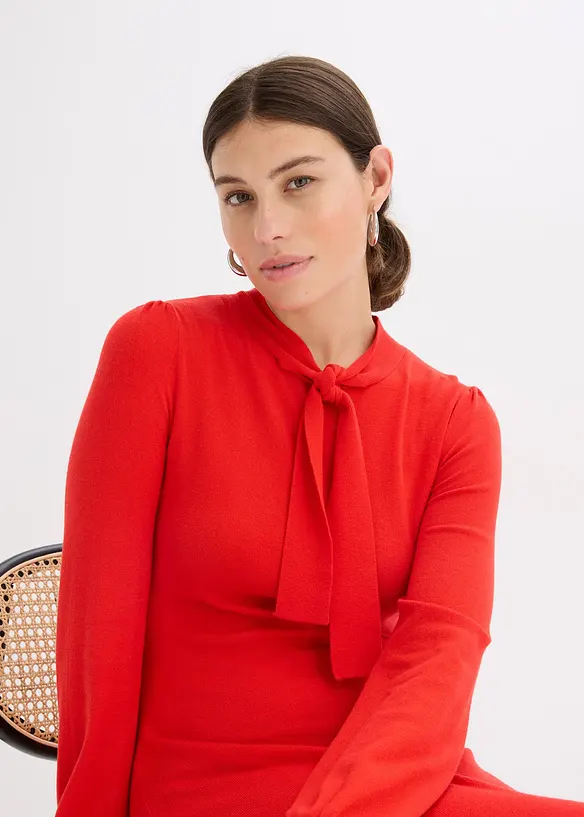 Strickkleid aus fließendem Viskose-Mix, bonprix