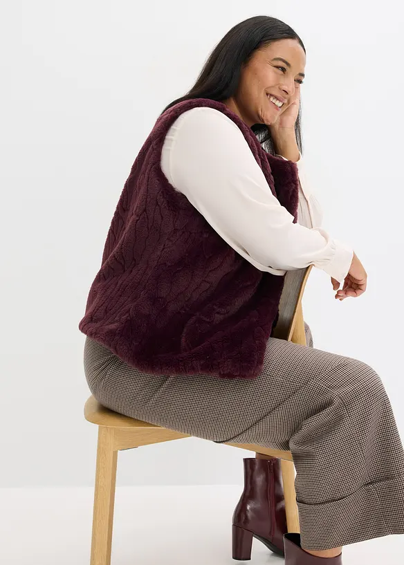 Fellimitat-Weste, bonprix