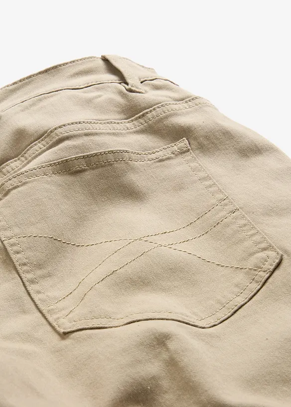 Regular Fit Stretch-Thermohose mit flauschigem Flanellfutter, Straight, bonprix