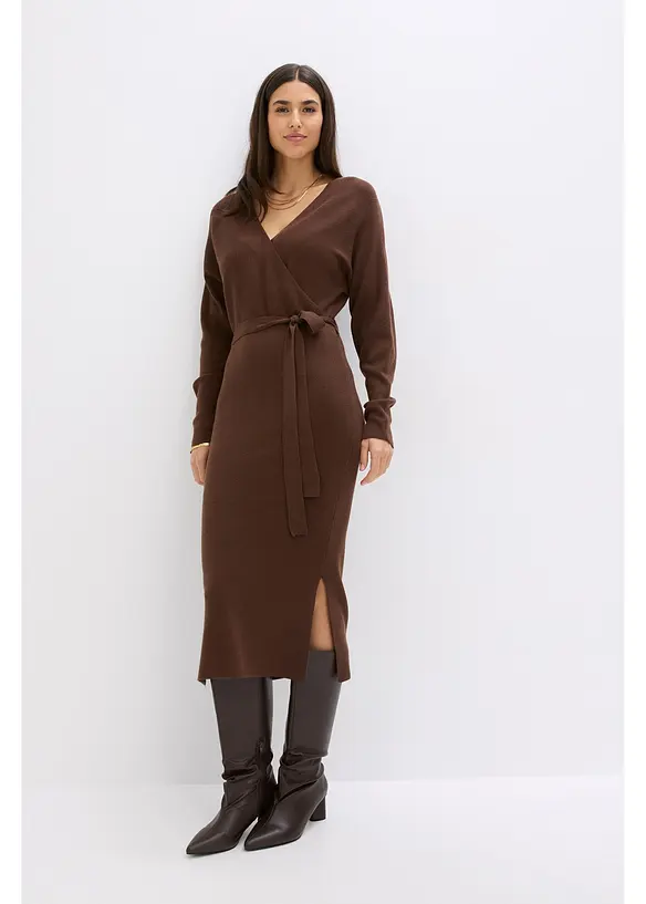 Robe pull fluide en viscose mélangée, bonprix