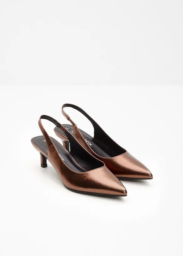 Slingpumps mit schmalem Absatz, bonprix