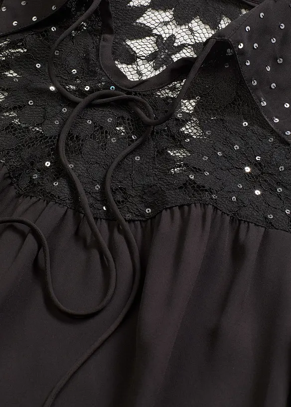 Schlupfbluse mit Spitze, bonprix