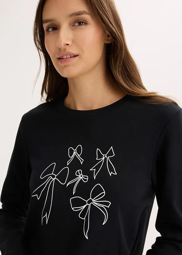 Langarmshirt aus reiner Bio-Baumwolle, bonprix