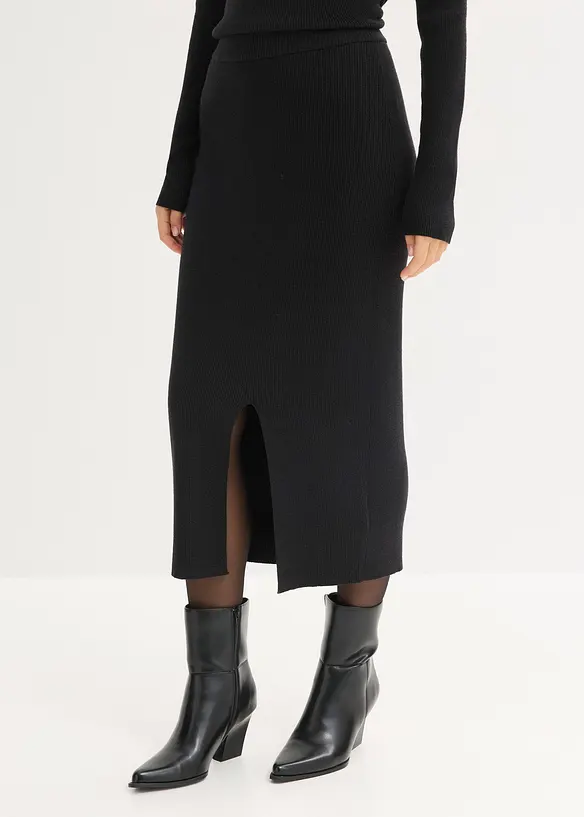 Feinstrickrock aus softem Viskose-Mix, bonprix