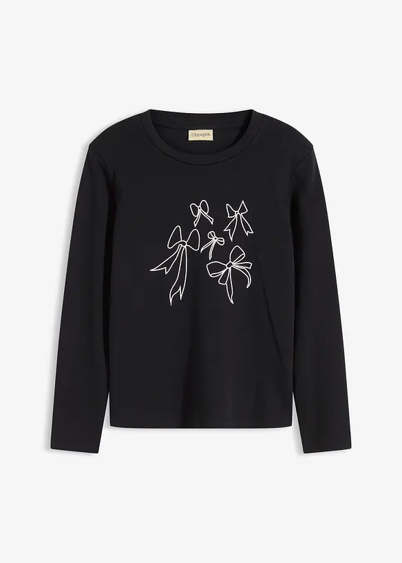 Langarmshirt aus reiner Bio-Baumwolle, bonprix