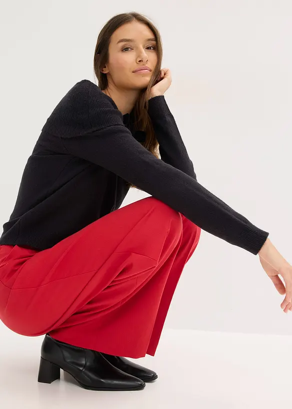 Oversize Pullover mit Camrenausschnitt, bonprix