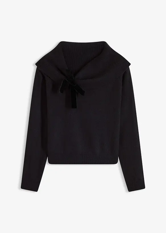 Oversize Pullover mit Camrenausschnitt, bonprix