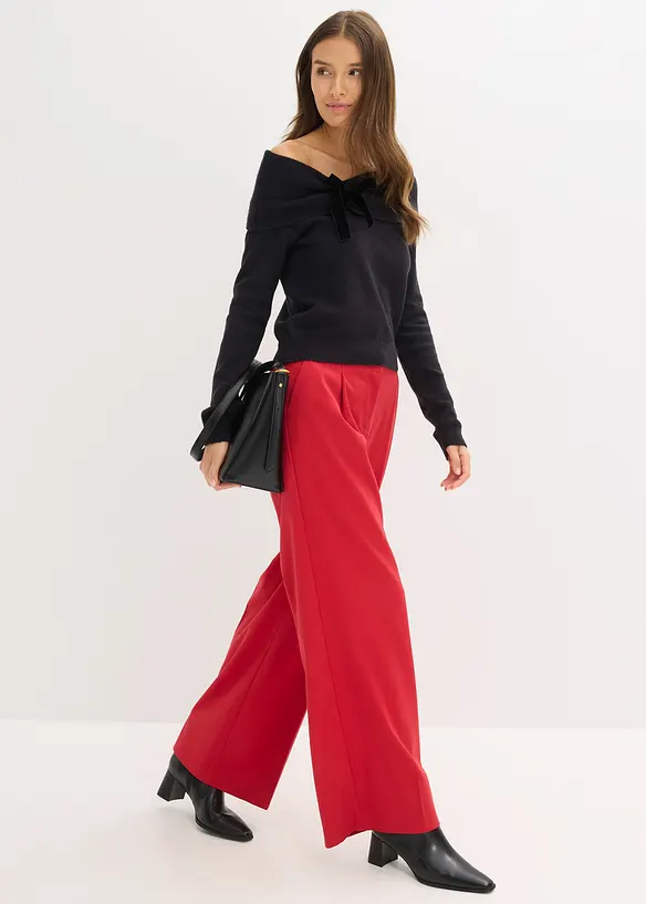 Oversize Pullover mit Camrenausschnitt, bonprix