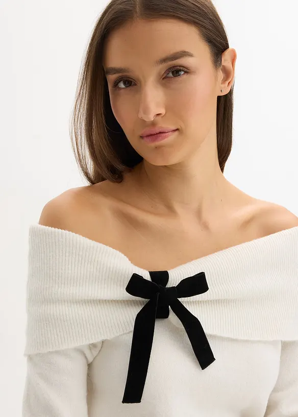 Oversize Pullover mit Camrenausschnitt, bonprix