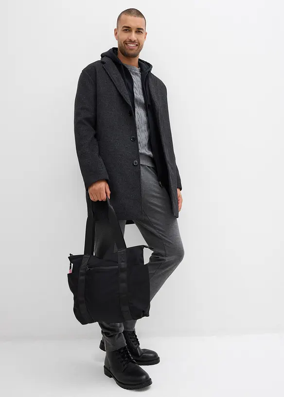 Kurzmantel mit Wollanteil, bonprix