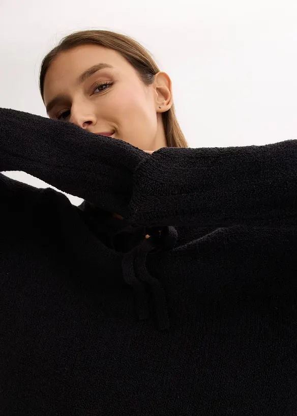 Pull en grosse maille avec lien à nouer, bonprix