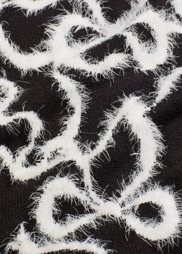 Jacquard-Pullover aus softem Viskose-Mix, bonprix