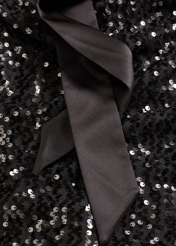 Paillettenkleid mit Schleifendetail, bonprix