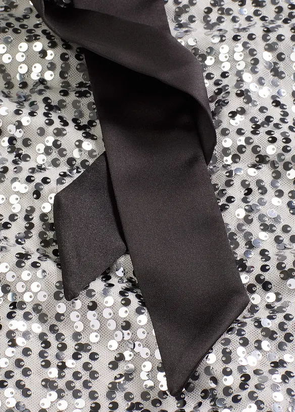 Paillettenkleid mit Schleifendetail, bonprix